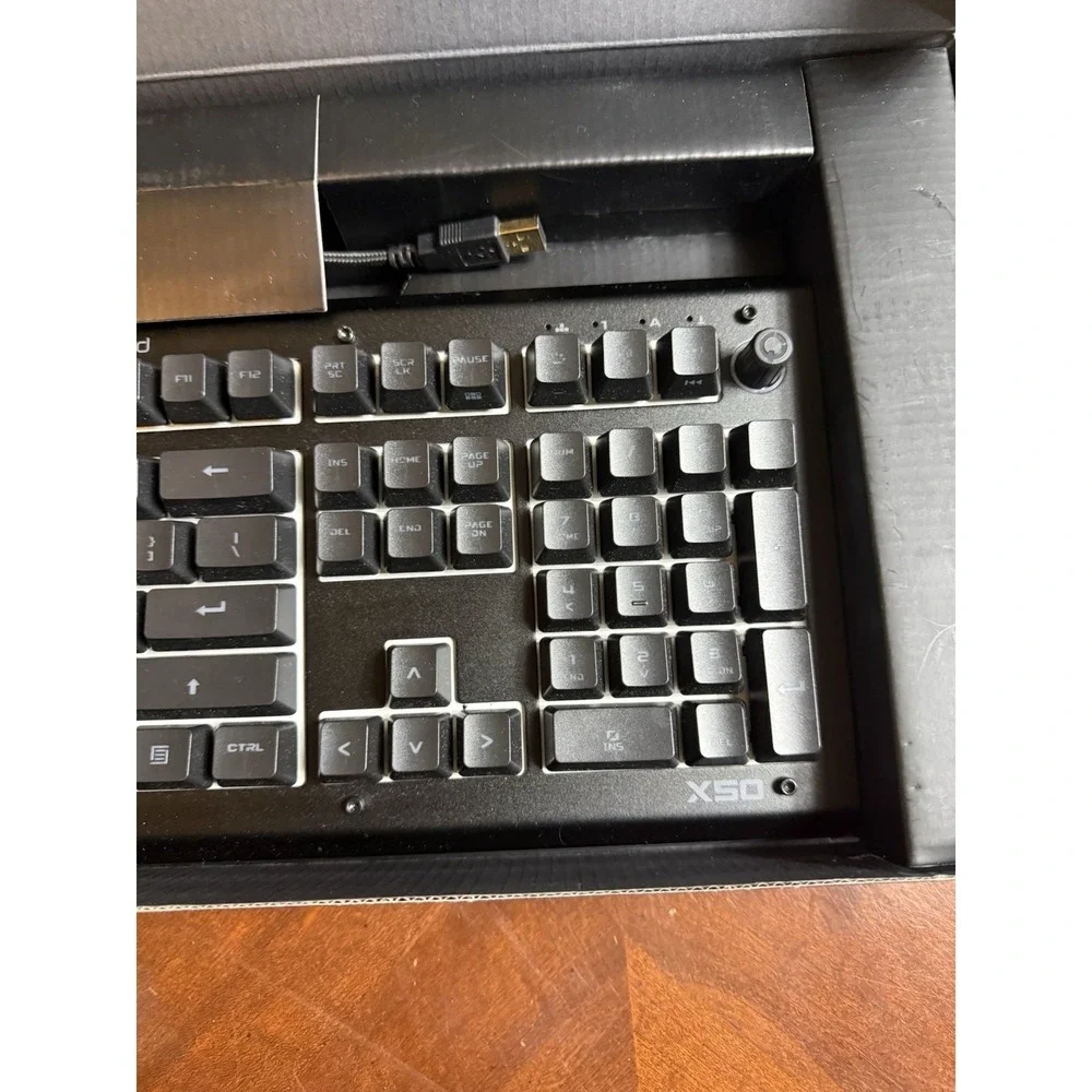 Das Keyboard X50 RGB Mechanical Wired Gaming Keyboard – Black